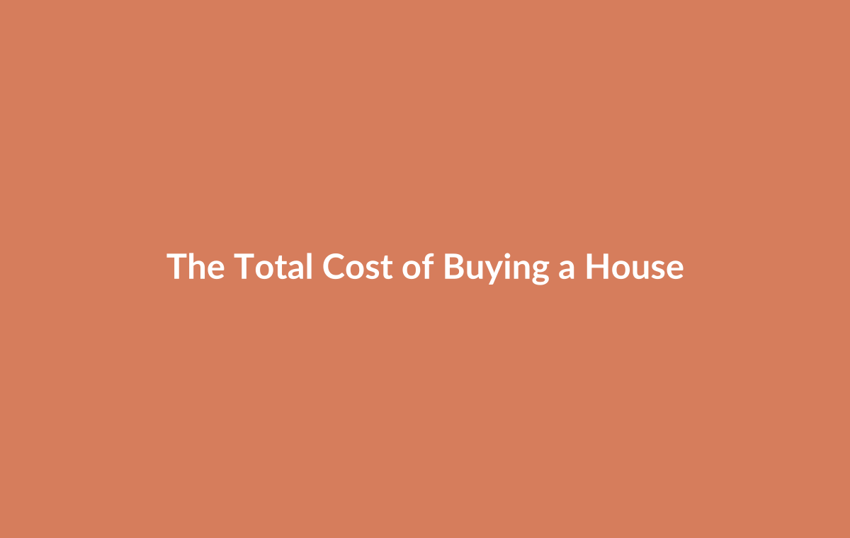 Breakdown showing all costs involved in buying a property from deposit to moving day