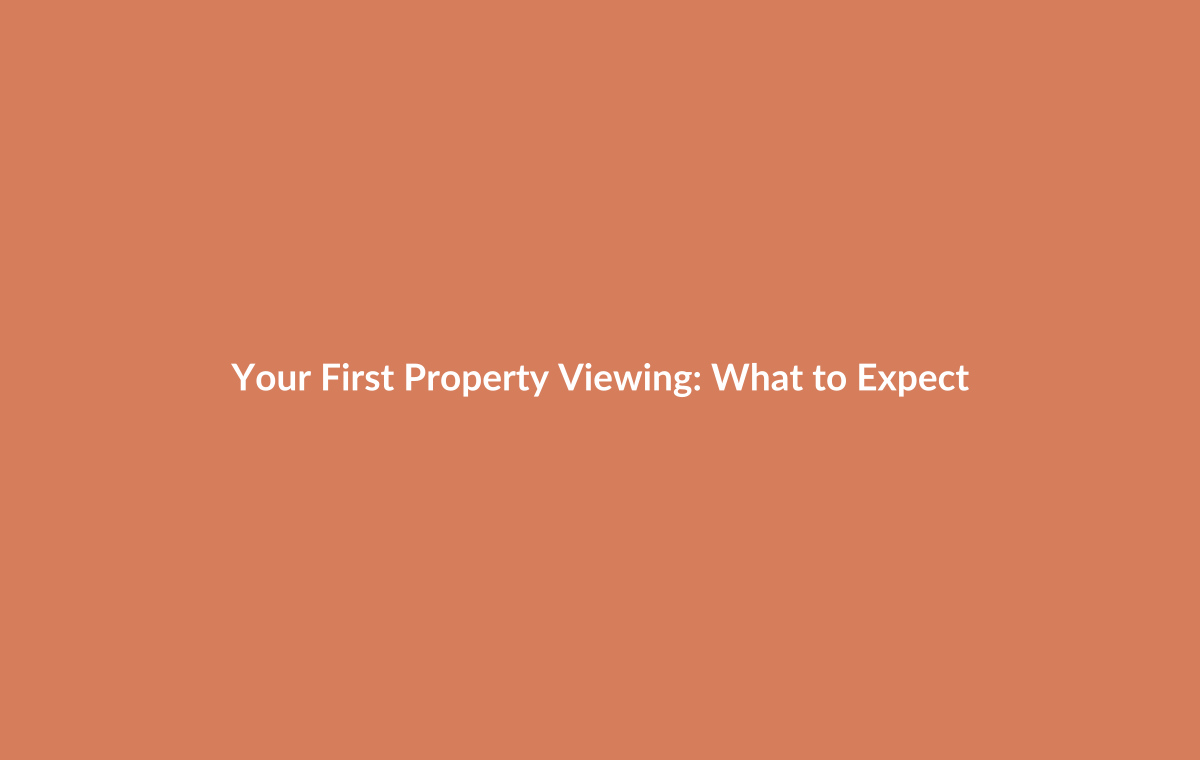 First-time buyer entering a property for initial viewing