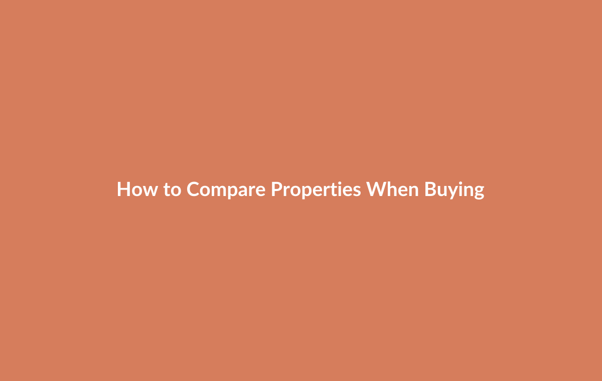Property comparison showing multiple homes with scoring