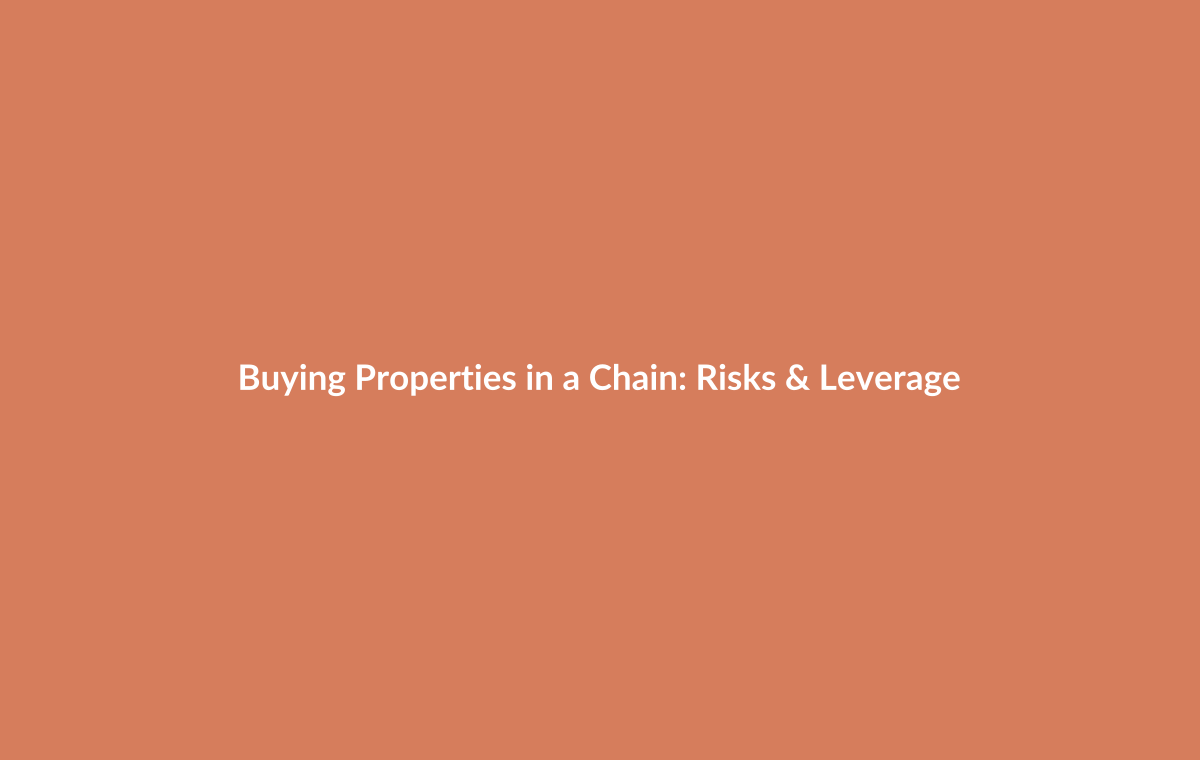 Chain link symbol representing connected property transactions