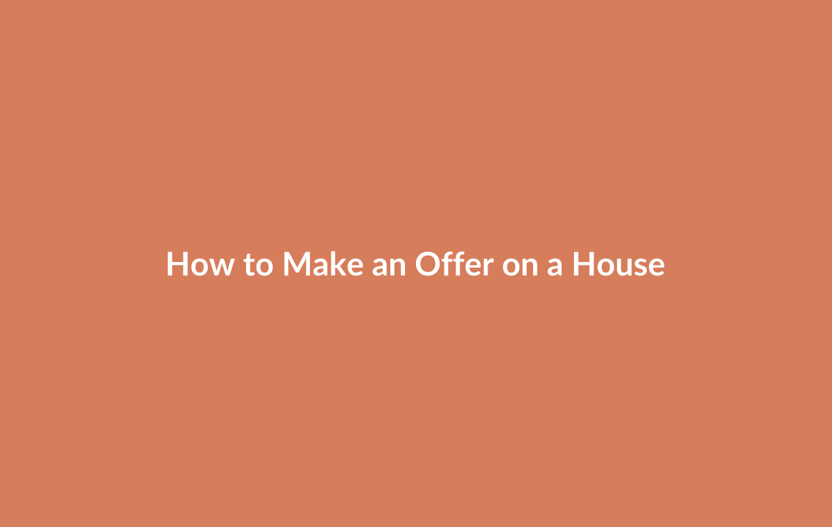 Buyer making offer on property with estate agent