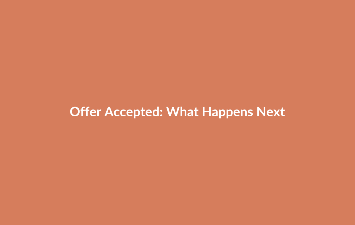 Milestone checkpoints from offer acceptance to property completion