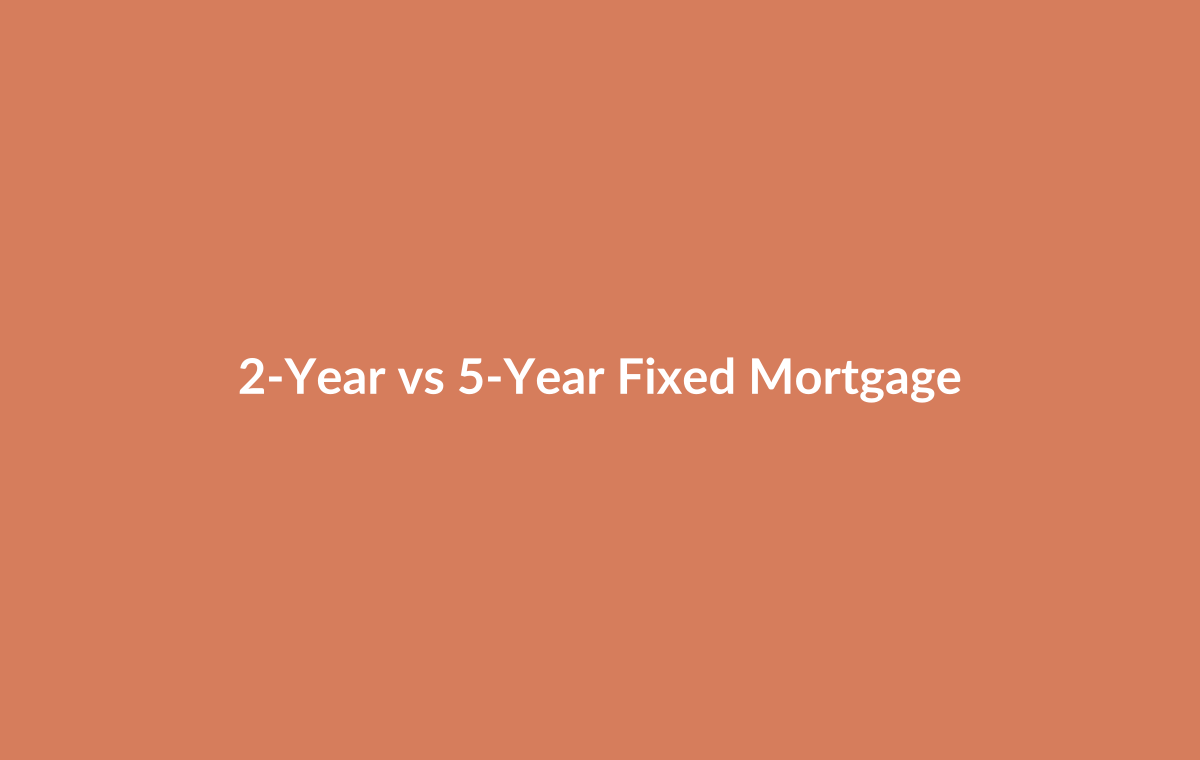 Graph comparing 2-year and 5-year mortgage rates over time