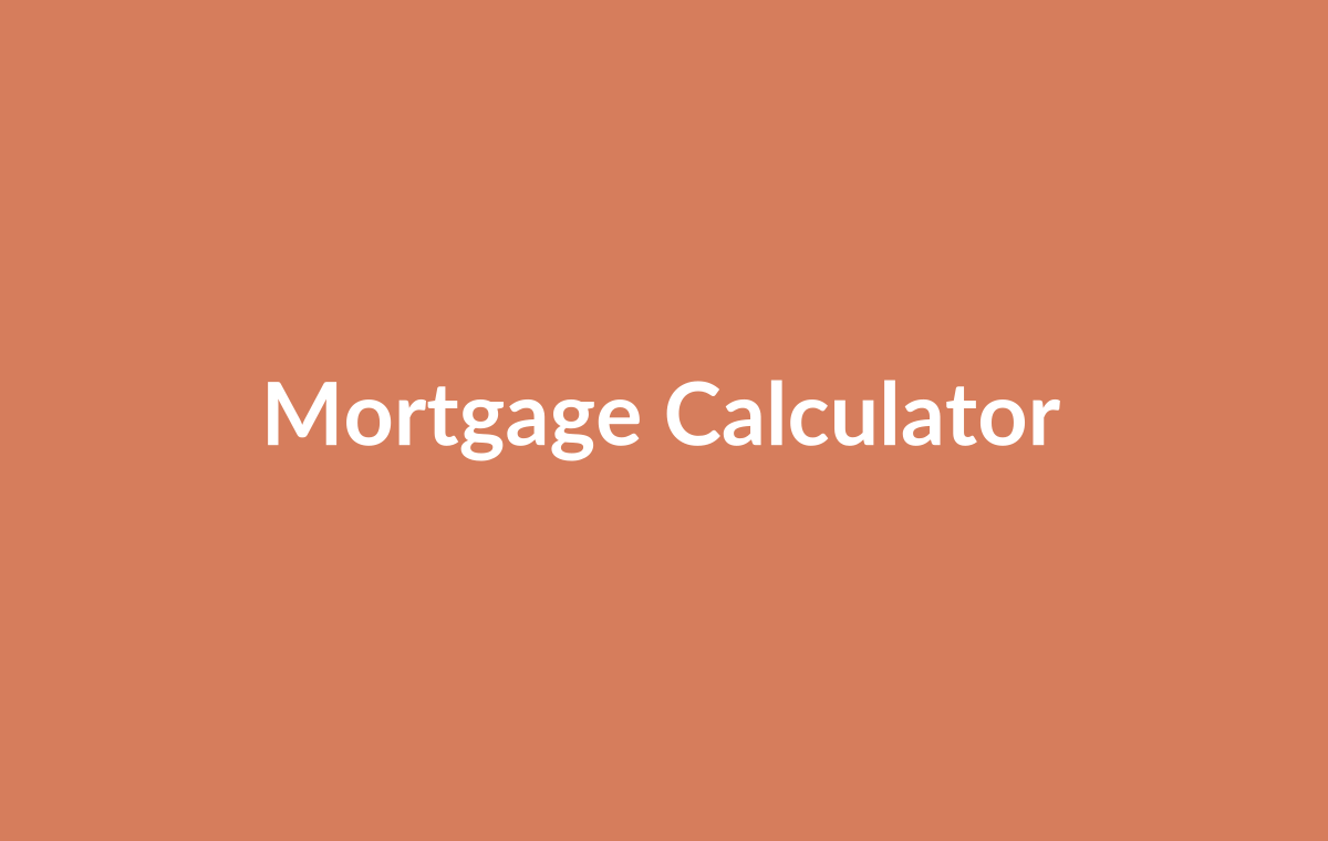 Mortgage calculator showing monthly payment breakdown