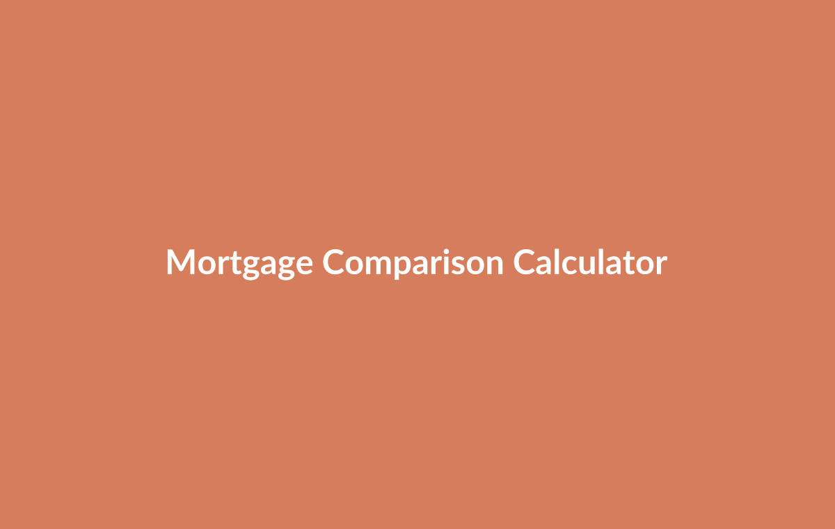 Comparison of mortgage deals showing true costs