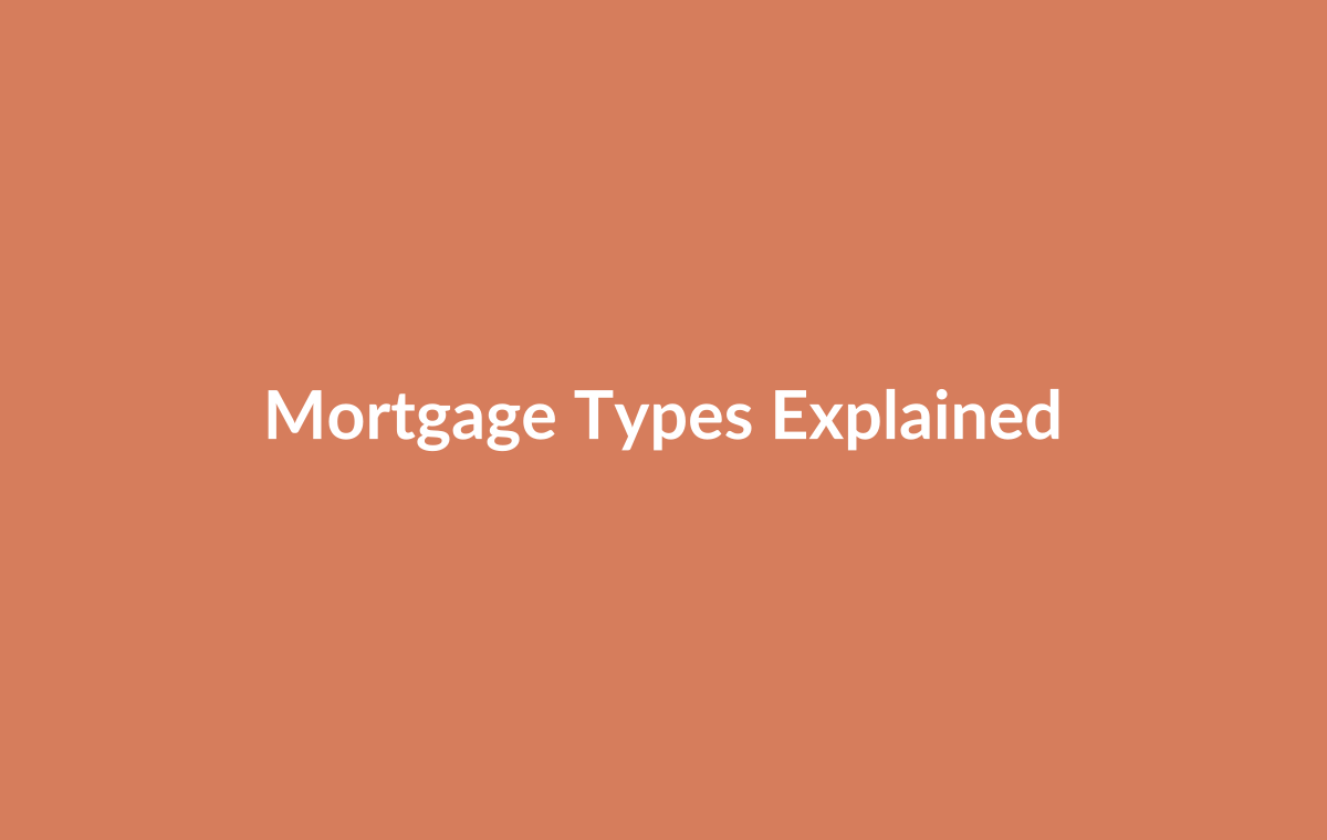 Comparison chart of different mortgage types side by side
