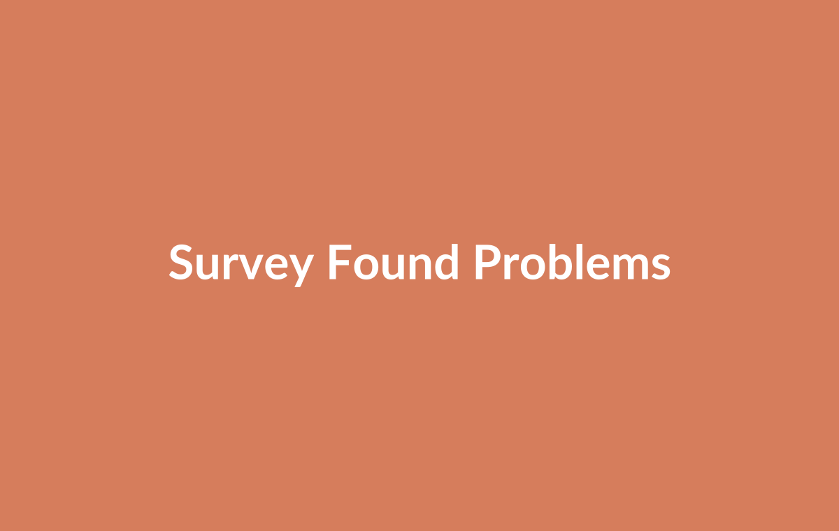 Concerned homebuyer reviewing survey report findings