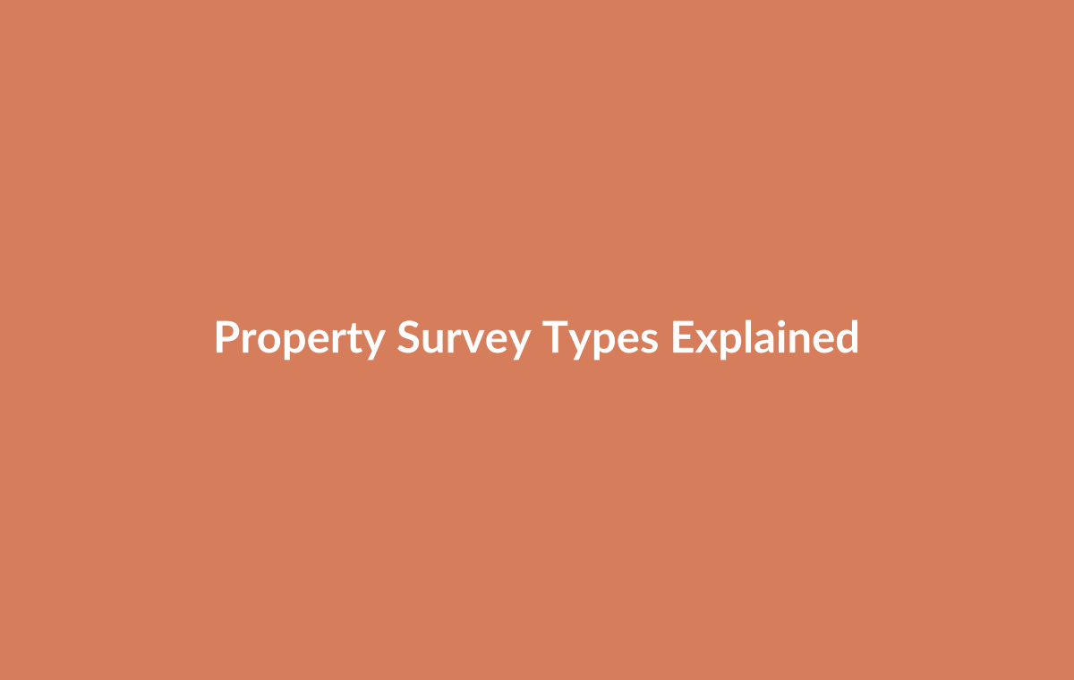 Comparison chart of three property survey levels