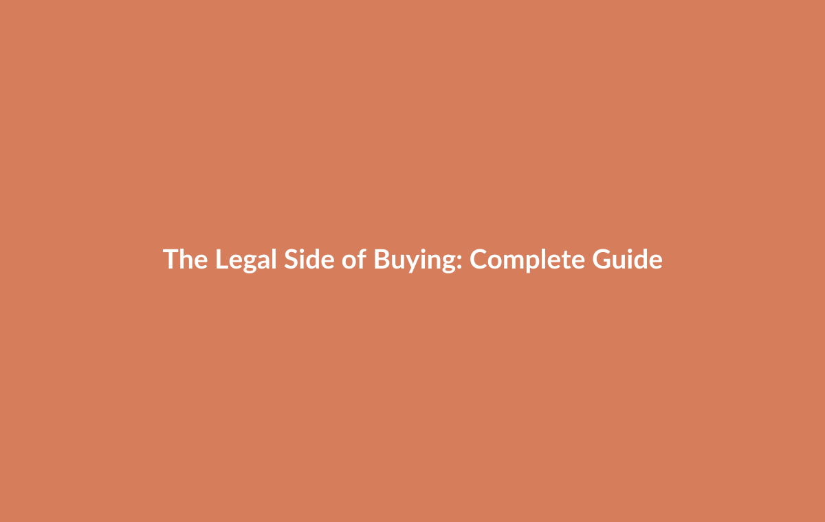 Legal documents and conveyancing process for buying a house