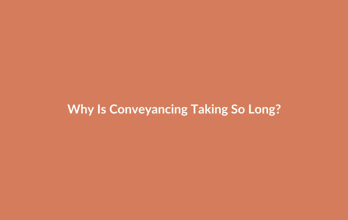 Timeline showing where conveyancing delays typically occur