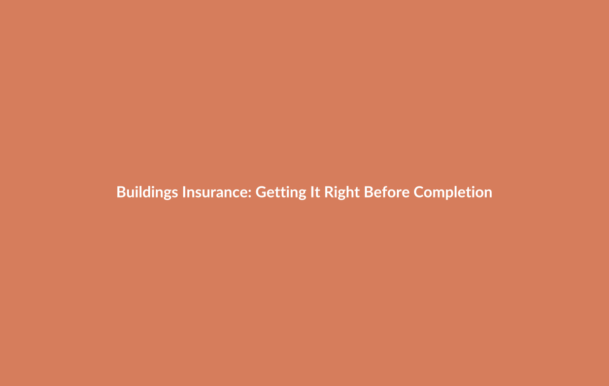 Buildings insurance policy and documentation