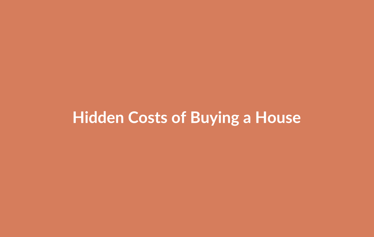 Breakdown of commonly overlooked costs when buying property