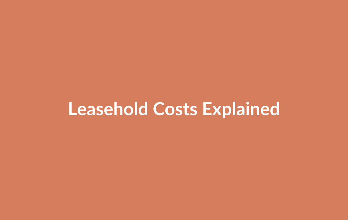 Leasehold cost breakdown: service charges, ground rent, major works